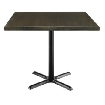 Image for KFI Seating Urban Loft 42 x 42 x 29 in Square Vintage Wood Break Room Table (Espresso) from HD Supply