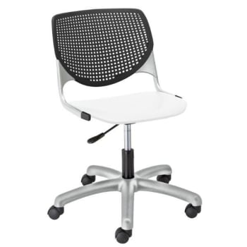 Image for Kfi Seating Kool Computer Chair, Black Back, White Seat from HD Supply
