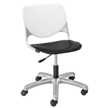 Image for Kfi Seating Kool Computer Chair, White Back, Black Seat from HD Supply