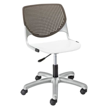 Image for Kfi Seating Kool Computer Chair, Brownstone Back, White Seat from HD Supply