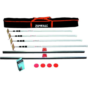 Image for ZipWall Pack Contains 4-12Ft Poles 1 Standard AZ2 Zipper And 1 CB1 Carry Bag from HD Supply