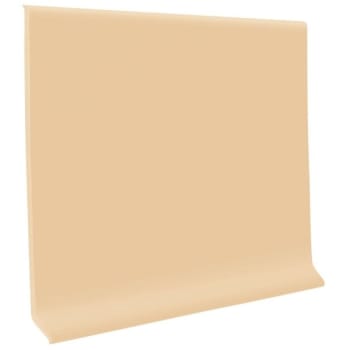 Roppe Pinnacle Rubber 1/8" Cove Base 4x4' Camel, Carton Of 30
