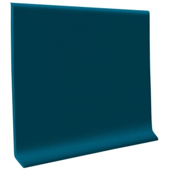 Image for Roppe Pinnacle Rubber 1/8" Cove Base 4x4' Blue, Carton Of 30 from HD Supply