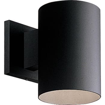Image for Progress Lighting Led Cylinder One-Light Black Wall Bracket from HD Supply