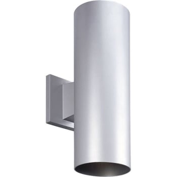 Image for Progress Lighting Led Cylinder Two-Light Metallic Gray Wall Bracket from HD Supply