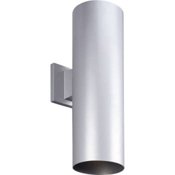 Image for Progress Lighting LED Cylinder Two-Light Metallic Gray Wall Fixture from HD Supply