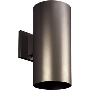 Image for Progress Lighting LED Cylinder One-Light Antique Bronze Wall Fixture from HD Supply