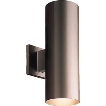 Image for Progress Lighting Led Cylinder Two-Light Antique Bronze Wall Bracket from HD Supply
