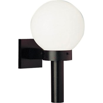 Image for Progress Lighting Acrylic Globe 8 X 15 In. 1-Light Outdoor Lantern (Matte Black) from HD Supply