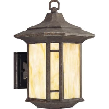 Image for Progress Lighting Arts And Crafts 10 X 15.12 In. 1-Light Outdoor Lantern (Weathered Bronze) from HD Supply
