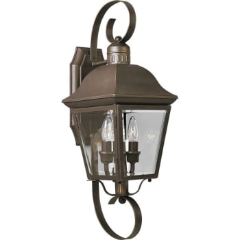 Image for Progress Lighting Andover 7.5 X 21.25 In. 2-Light Outdoor Lantern (Antique Bronze) from HD Supply