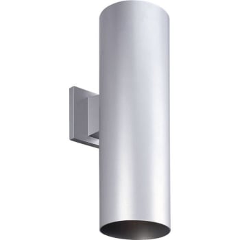 Image for Progress Lighting Cylinder 6 X 18 In. 2-Light Outdoor Lantern (Metallic Gray) from HD Supply