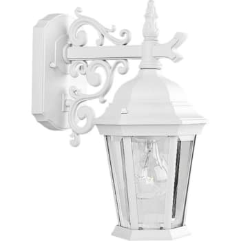 Image for Progress Lighting Welbourne 6.25 X 13.06 In. 1-Light Outdoor Lantern (Textured White) from HD Supply