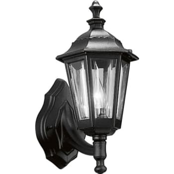 Image for Progress Lighting Square 7 X 14.13 In. 1-Light Outdoor Lantern (Textured Black) from HD Supply