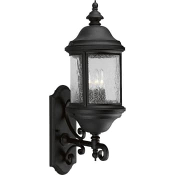 Image for Progress Lighting Ashmore 8.38 X 26.25 In. 3-Light Outdoor Lantern (Textured Black) from HD Supply