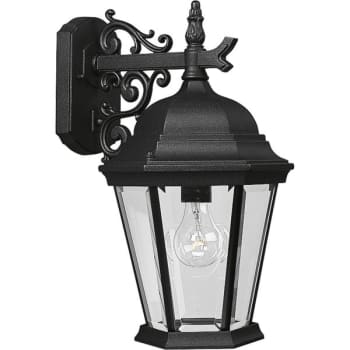 Image for Progress Lighting Welbourne 9.38 x 16 in. 1-Light Outdoor Lantern (Textured Black) from HD Supply