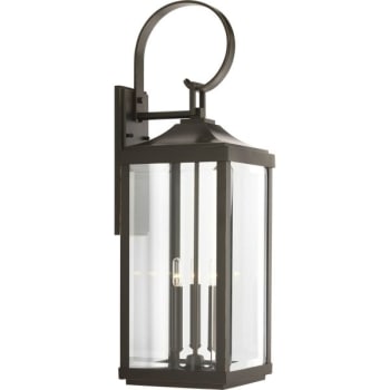 Image for Progress Lighting Gibbes Street 9.5 X 30.63 In. 3-Light Outdoor Lantern (Antique Bronze) from HD Supply