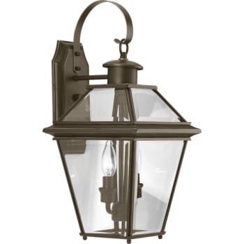 Image for Progress Lighting Burlington 9 X 18.75 In. 1-Light Outdoor Lantern (Antique Bronze) from HD Supply