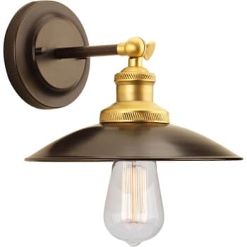 Image for Progress Lighting Archives 9 in. 1-Light Incandescent Wall Sconce (Antique Bronze) from HD Supply