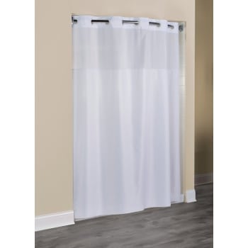 Image for Quickinstall™ Shower Curtain, Plainweave Pattern, 71 X 74", Case Of 12 from HD Supply
