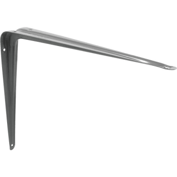 Image for Gray Enamel 12" X 14" Stamped Steel Shelf Brackets, Pack Of 2 from HD Supply