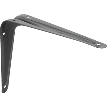 Image for Gray Enamel 5" X 6" Stamped Steel Shelf Brackets, Pack Of 2 from HD Supply