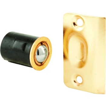 Image for 3/4" X 1-3/16" Diecast Drive-In Ball Catch With Strike, Brass Plated from HD Supply