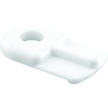 Flush White Plastic Screen Clips With Screws, Pack of 50