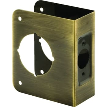 Image for Solid Brass 2-1/8" X 2-3/8" X 1-3/4" Recessed Lock & Door Reinforcer from HD Supply