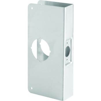 Image for Stainless Steel Recessed Lock & Door Reinforcer Satin Finish from HD Supply