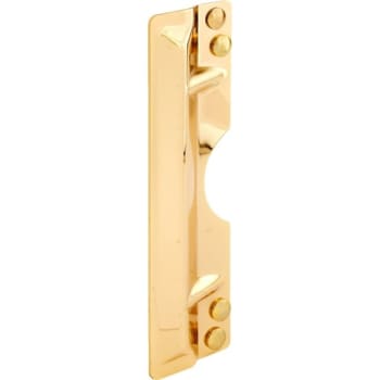 Image for Prime Line 11 In Steel Latch Guard Outswing Door Plate Cover (Brass Plated) from HD Supply