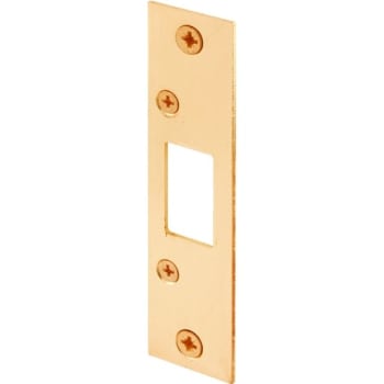 Image for Brass Plated Deadbolt Stamped Steel Strike, 1-1/8" X 4-7/8" from HD Supply