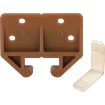 Brown Drawer Track Guides And Glides, Pack Of 25