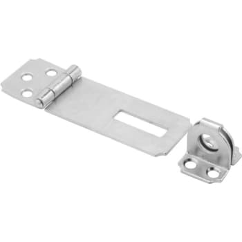 3-1/2 In Zinc-Plated Steel Fixed Stapled Safety Hasp