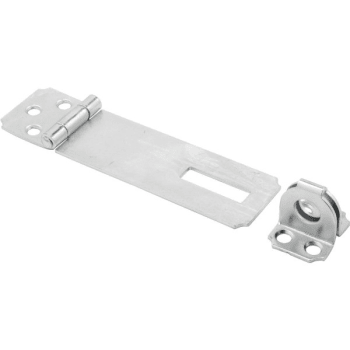 4-1/2 In Zinc-Plated Steel Fixed Stapled Safety Hasp