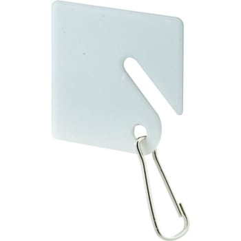 Image for Prime Line Plastic Key Tag W/ Steel Hooks (White) (100-Pack) from HD Supply