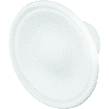 Image for White Plastic Cabinet Pull Knob, Pack Of 5 from HD Supply