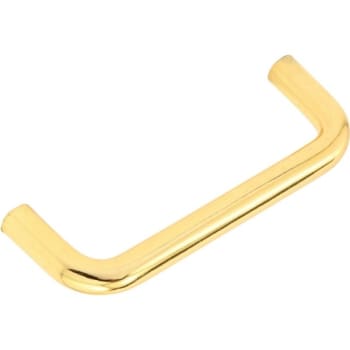 Brass 3" Wire Drawer Pull, Pack Of 5