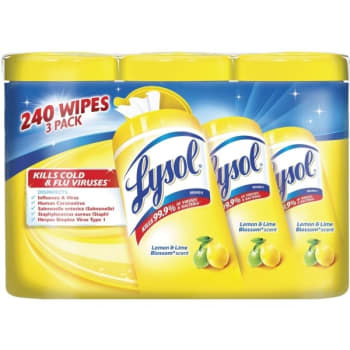 Lysol Lemon Lime Disinfecting Wipes (6-Case)