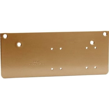 Image for Lcn Satin Brass Parallel Arm Top Rail Door Plate from HD Supply