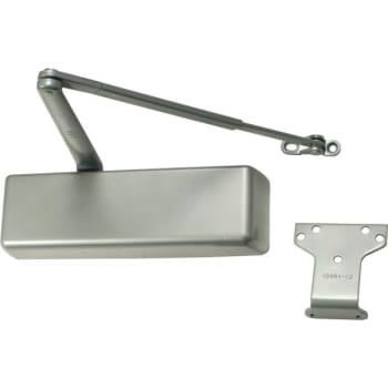 Image for LCN Satin Chrome Regular Arm Door Closer With PA Shoe Closer And Metal Cover from HD Supply