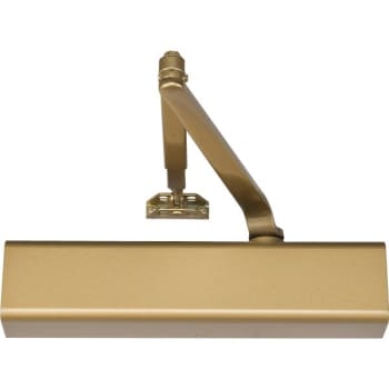 Image for Norton Satin Brass Tri-Packed Regular Parallel Non-Hold Open Door Closer from HD Supply