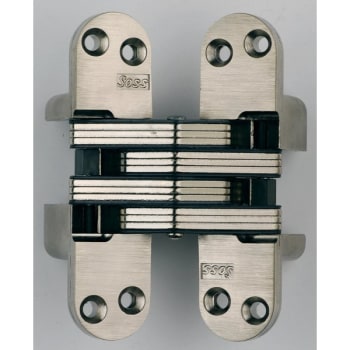 Image for Soss Satin Nickel Invisible Hinge For Wood Or Metal Applications from HD Supply