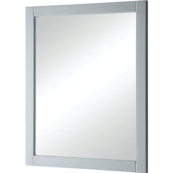 Renin 30 x 36" Cross-Hatched Silver Framed Mirror