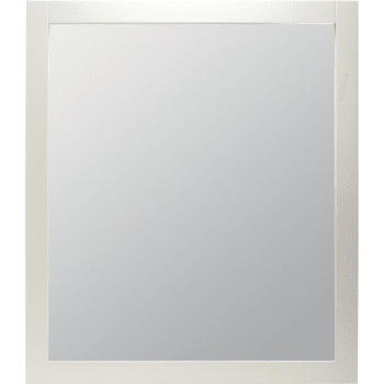 Seasons® 30" X 36" White Wood Framed Mirror