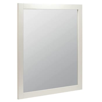 Seasons 26x30 In. White Wood Framed Vanity Mirror