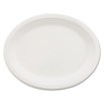 Image for Chinet® White Oval Classic Paper Dinnerware Plate 9-3/4 X 12-1/2 Pack Of 500 from HD Supply
