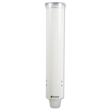 San Jamar® 5 Oz White Plastic Small Pull-Type Water Cup Dispenser