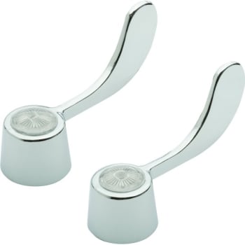 Image for Replacement For Gerber Hot/cold Faucet Handles Chrome Finish 4" Length 2pk from HD Supply