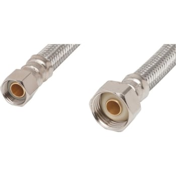 Image for Fluidmaster® Stainless Steel Faucet Supply Line 16" 3/8 Comp x 1/2 FIP from HD Supply